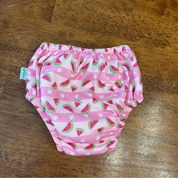Green sprouts Pink Watermelon Print Kids Swim Diaper size 24 months - Picture 3 of 3